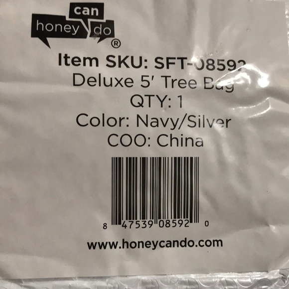 NEW Honey can do Collapsible Storage Bag 29”widex 43”high NEW blue/silver - Picture 2 of 2